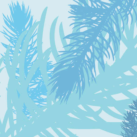 Vector seaweed pattern. Summer moodのイラスト素材