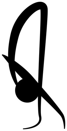 Yoga asanas simple line icon of a set. Vector EPS 10のイラスト素材