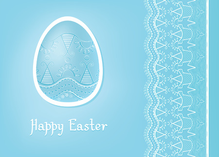 rich ornated with ethnic decor Easter egg card's designのイラスト素材
