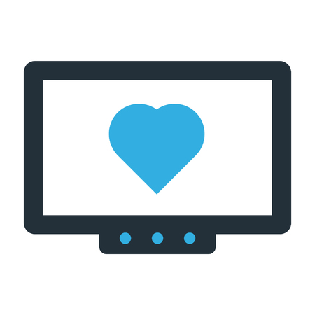 Monitor vector illustrationのイラスト素材