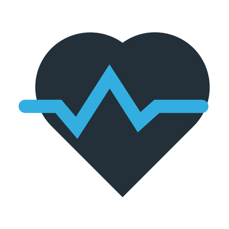 Heart beat vector illustrationのイラスト素材