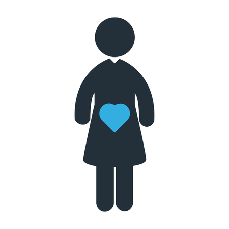 Pregnant vector illustrationのイラスト素材
