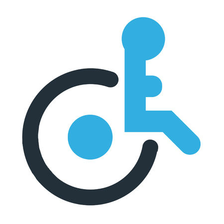 Disable vector illustrationのイラスト素材