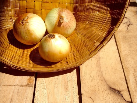 Onions in the basketの素材