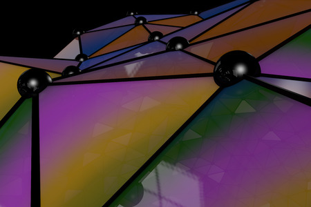 Abstract background colourful polygonsの写真素材