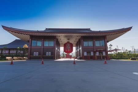 FANG,CHIANG MAI/THAILAND - DECEMBER 25,2018 : Hinoki land is a new castle for travel in Chaiprakarn, Chiang Mai, Thailand.のeditorial素材