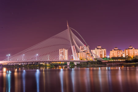 Seri Wawasan Bridge, Putrajaya Malaysiaのeditorial素材