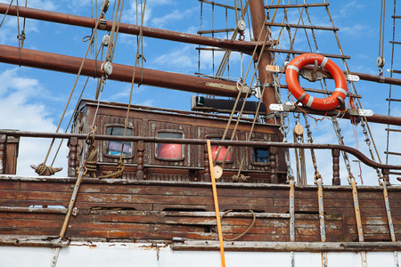 Old wooden ship on holiday Marine days in Tallinnのeditorial素材