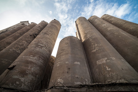 The granary of a abandoned grain elevator