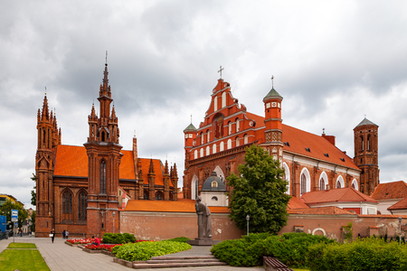 Church of St. Anne and church of the Bernardine in Vilnius, Lithuaniaの写真素材