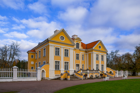Palmse manor, Estonia. Fall time. Luxury villa, park and information center.の写真素材