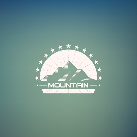 Mountain lineartのイラスト素材