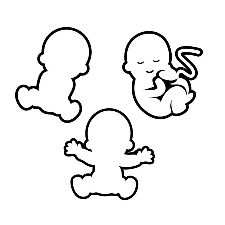 hild planning. Birth of a child.のイラスト素材