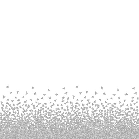Isolated abstract grey and white color dust background. Seamless dotted texture. Messy powder backdrop. Unusual germs image. Vector dust illustrationのイラスト素材