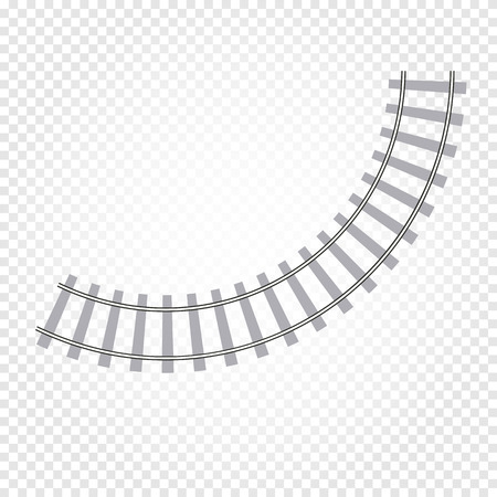 Isolated abstract grey color railway road on checkered background, ladder vector illustrationのイラスト素材