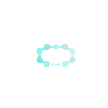 Dental clinic logo. Dentist office logotype. Treatment tooth symbol, false teeth abstract icon.のイラスト素材