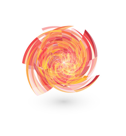 Abstract vector illustration. Hurricane. Natural phenomenon. Template for the design of flyer or presentation. Vector illustration.のイラスト素材
