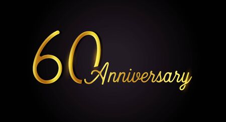 60 anniversary concept.のイラスト素材