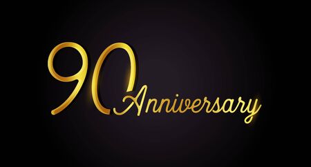 90 anniversary concept.のイラスト素材