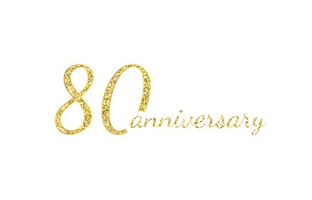80 anniversary concept.のイラスト素材