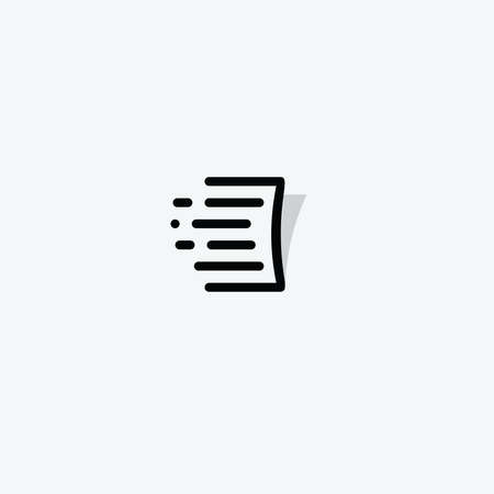 Document linear style vector concept. Page isolated icon on white background. Automatically web service sign for download, storage, renaming, labeling, converting and archiving of documentsのイラスト素材