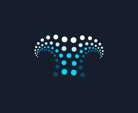 Waves icon, fountain, blue water geyser. Whale, dolphin or tuna symbol for seafood restaurant.のイラスト素材