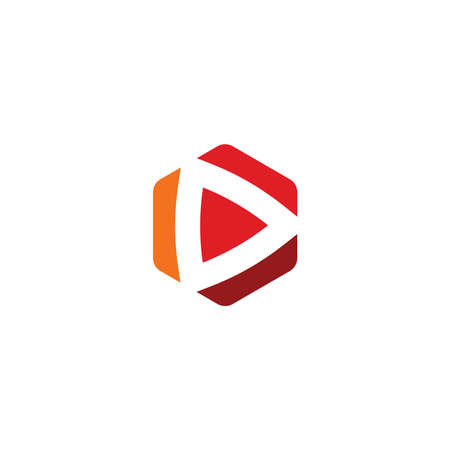 Play button, start and launch icon, multimedia design element.のイラスト素材