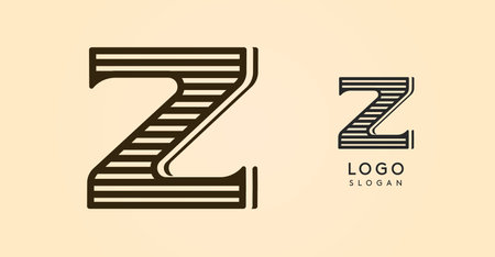 Vintage western letter Z, country stylish old lettermark for retro bar logo, BBQ cafe, tattoo salon, saloon plaque, alcohol label. Vector illustrationのイラスト素材