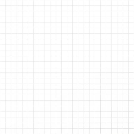 White grid paper background, empty chekered sheet. Ideal for notepad, school, drafting, educational materials. Vector illustrationのイラスト素材