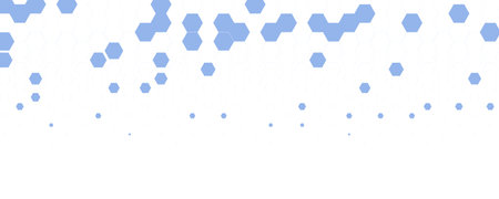 Blue white Hexagon honeycomb pattern fading geometric shape texture. Abstract futuristic background...