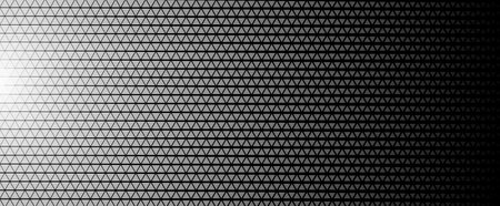 Black white triangle gradient background, abstract geometric pattern. Futuristic BG for technology,...
