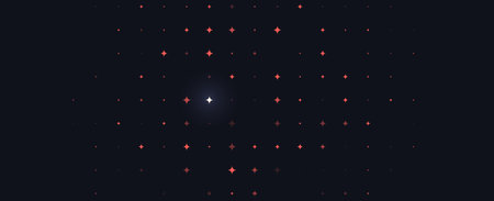 Star Background With Glowing Center Star, Minimal Space Pattern On Dark Blue, Modern Cosmic Wallpaper For Banners, Posters, Web And App Design. Vector Illustrationのイラスト素材
