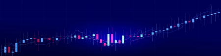Financial Growth Stock Market Graphic, Economy Trade Graph, Data Chart Business Development Strategy...