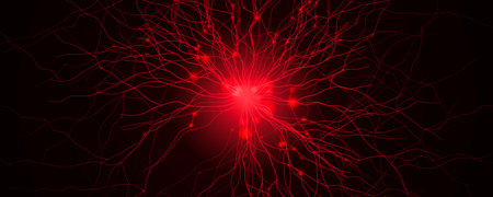 Blood Vessel Vein Wireframe Background, Micro Vascular Veins Lines Structure, Cardio Surgery...