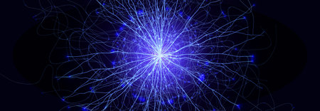 Neuron Firing Human Brain Neural Network Innovate Science Technology Background. Medical Neurology...