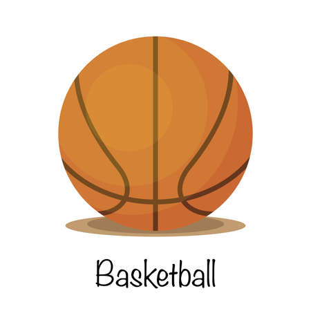 Basketball sports game ball, vector illustrationのイラスト素材