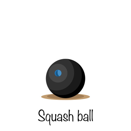 Squash game ball, vector illustration