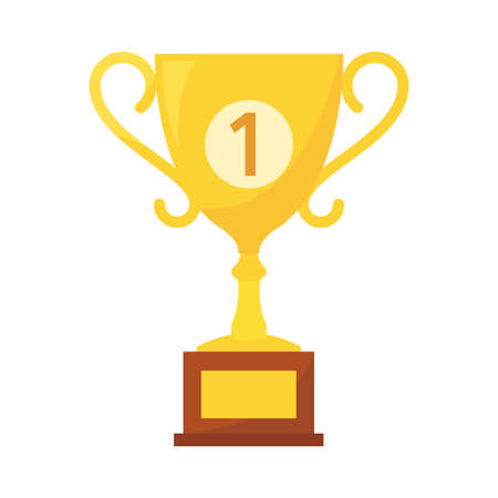 Award. Golden trophy cup, vector illustrationのイラスト素材