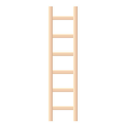 Wooden ladder, vector illustrationのイラスト素材