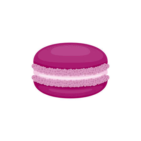 Macarons. French macaroons. Colorful sweet sandwich cookie.のイラスト素材