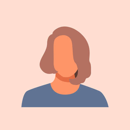 Woman silhouette portrait. Vector illustration.のイラスト素材
