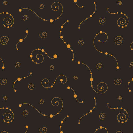 Exotic abstract foliage floral seamless pattern. Vector illustrationのイラスト素材