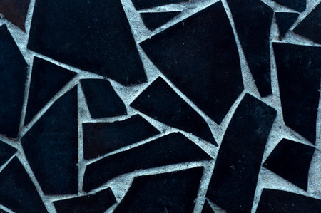 Dark blue Mosaic tile wall or floor texture decoration background