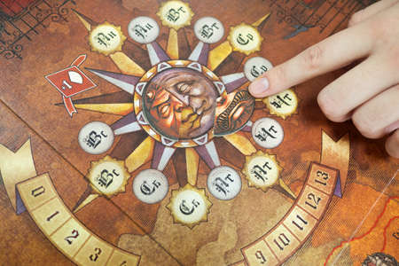 Minsk, BELARUS - November 3, 2021: Cooperative role-playing board game Fury of Draculaのeditorial素材