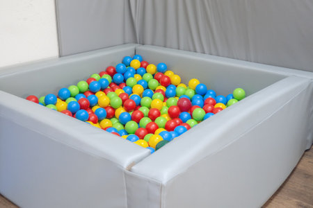 sensory integration room in the center for children. gym for gymnastics and rehabilitation of sensory disorders.の写真素材