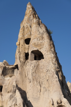 Fairy chimneys in Rose Valley, Cappadocia, Turkeyの写真素材