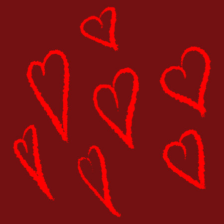 Handwritten drawing of a heart for Valentine's Day. Creative typography for your romantic graphic...