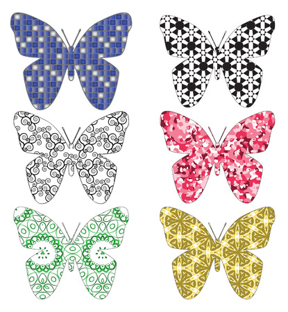 butterfly made by pattern,vectorのイラスト素材