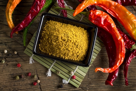 Ground chili peppersの写真素材