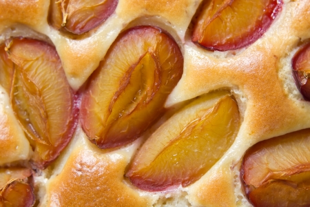 Homemade plum pieの写真素材